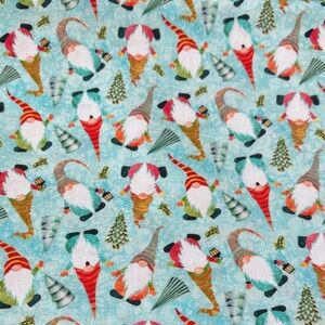 JOANN FABRICS Whimsical Gnome Print Fabric Christmas Holiday Quilting Fabric